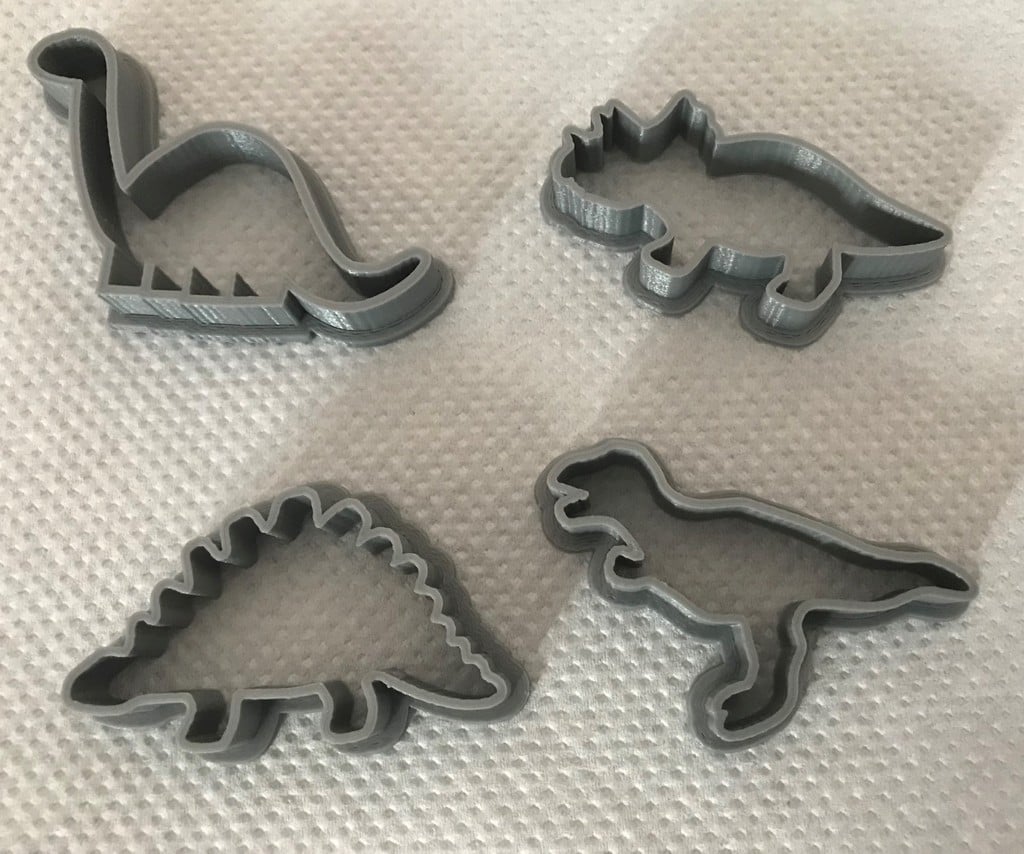 Dinosaur cookie/play-doh shapes - 50mm