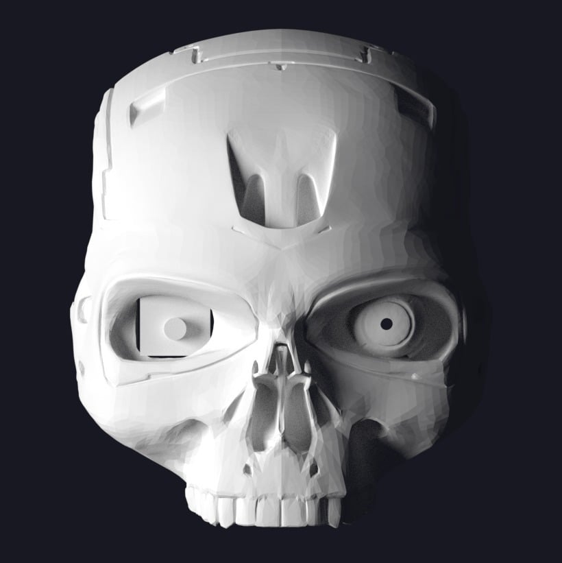 T800 Terminator Skull Front for Raspberry Pi Camera