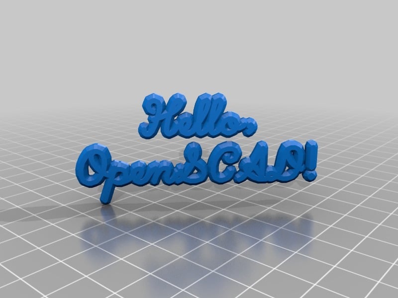 Hershey fonts for OpenSCAD