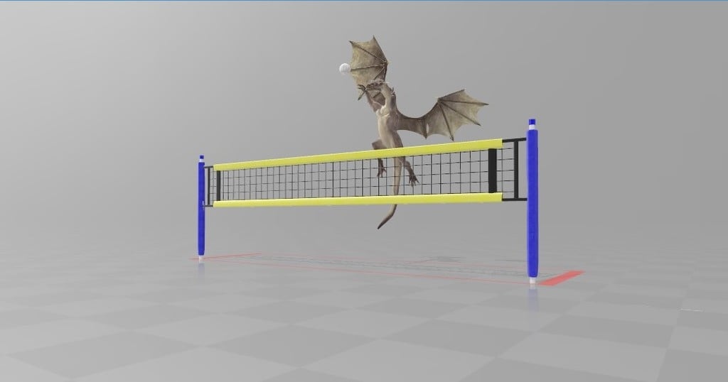 Dragon is good at volleyball
