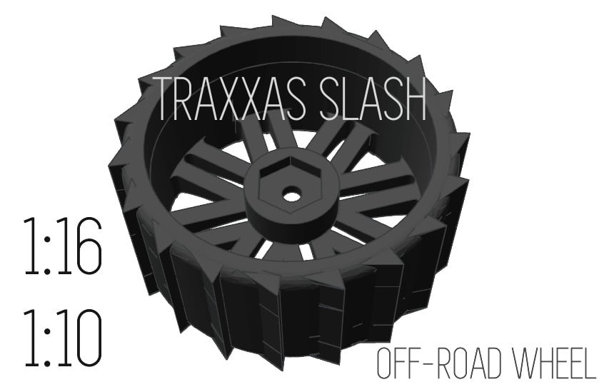 OFF-ROAD Traxxas Slash tire - 1/16 + 1/10