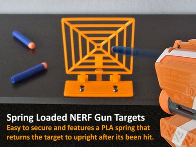 Spring Loaded Target For Nerf Gun Fun