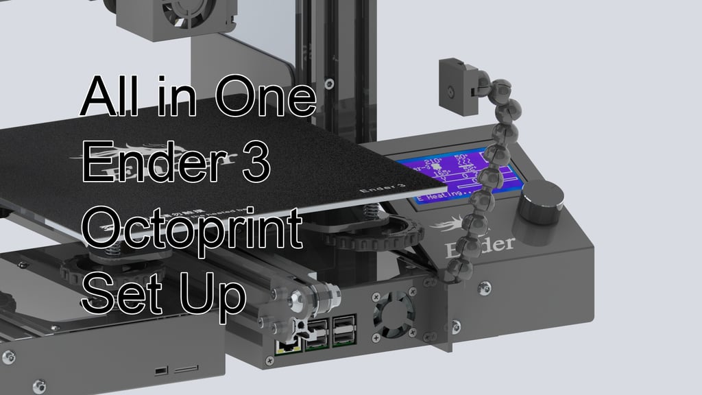 AiO Ender 3 Octoprint Set Up with Power and Light Remote Control