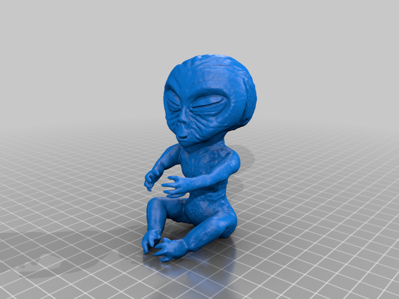 Alien Baby Inside A Jar