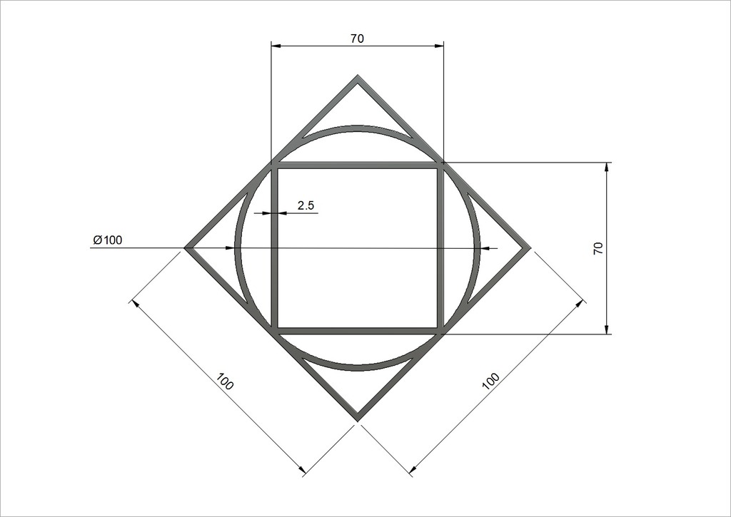 Circle Diamond Square test