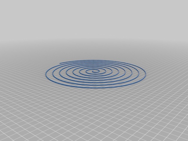 Rostock Max spiral test pattern for bed flatness calibration