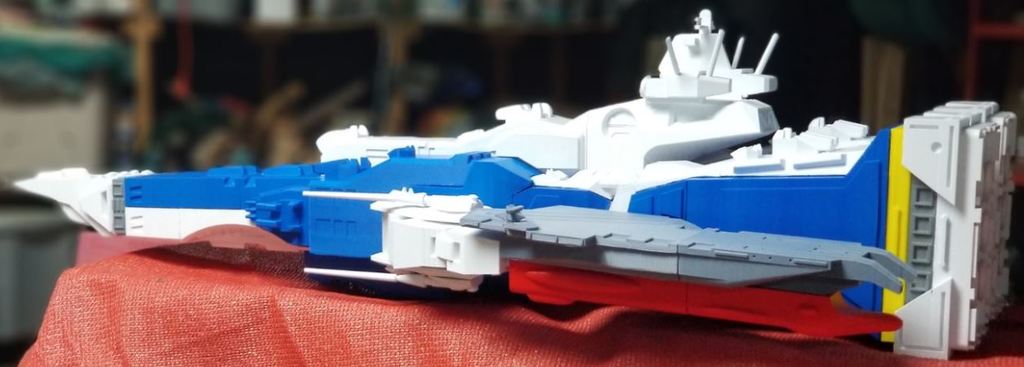 Snap Fit Macross/Robotech SDF-1 in Ship Mode by gwizdavid - Thingiverse
