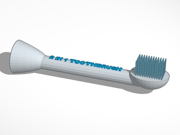 2 in 1 toothbrush