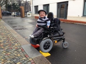 3D printed Wheelchair-Ramp for one step