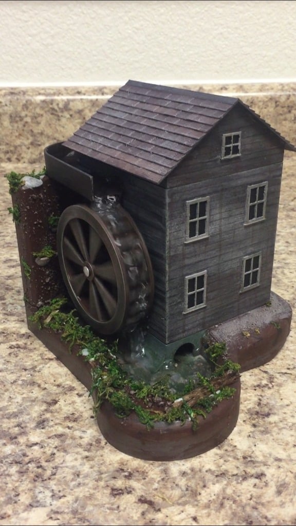 Working Water Wheel & Mill