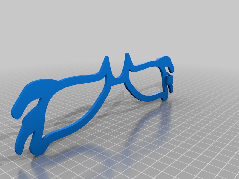 glasses on a stick (flip to print, no raft) -by Maz