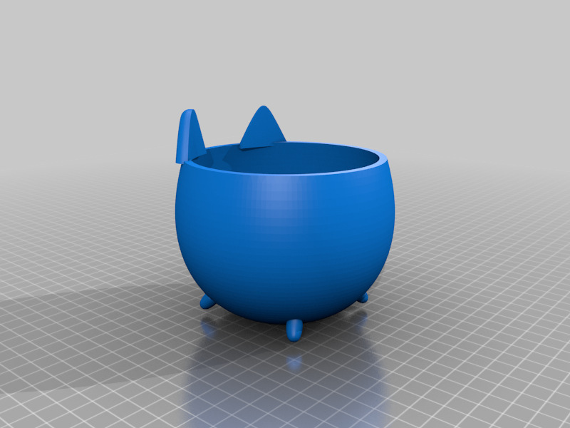 pusheen flower pot