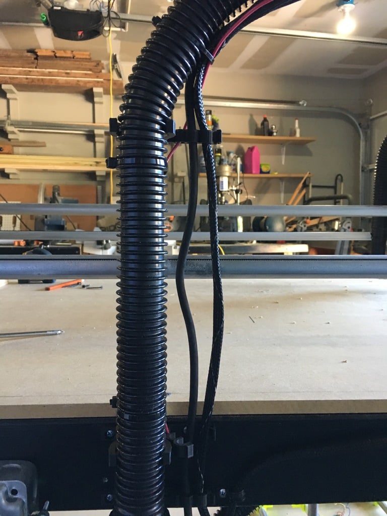 MPCNC dust collection hose riser