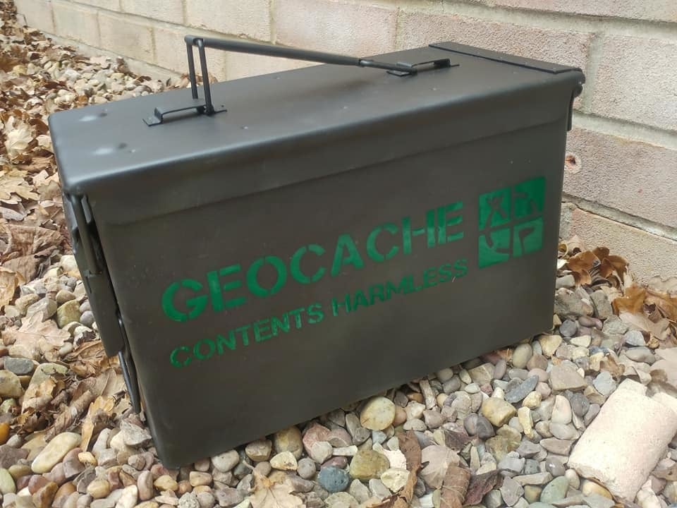 Geocache - Ammo Box Stencil