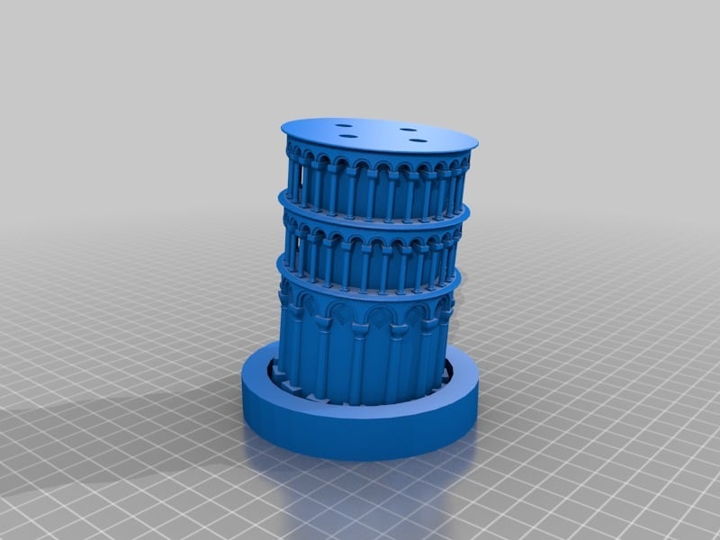Leaning Tower of Pisa - Sectioned for printing on Monoprice Select Mini v2