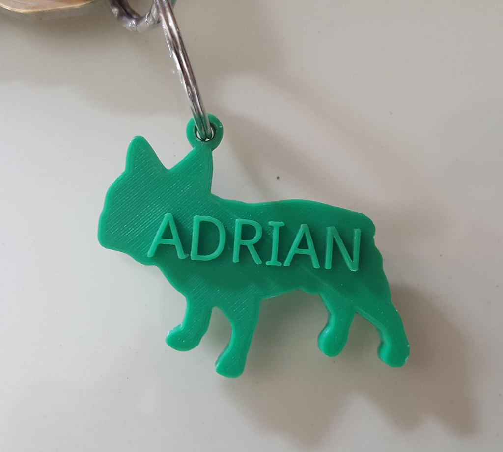 french bulldog keychain