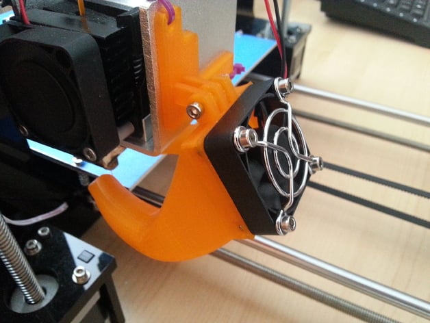 HIC Prusa i3 fan duct / mount for Wade's extruder