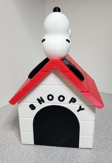 Snoopy on Doghouse Bank