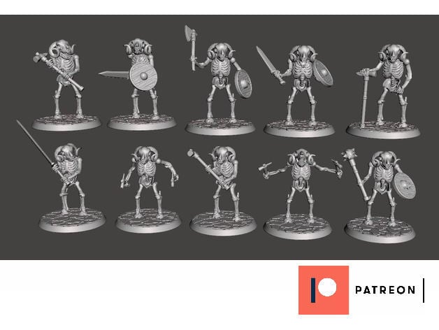 Skeleton Beastman Warriors - Melee Ram Ragers