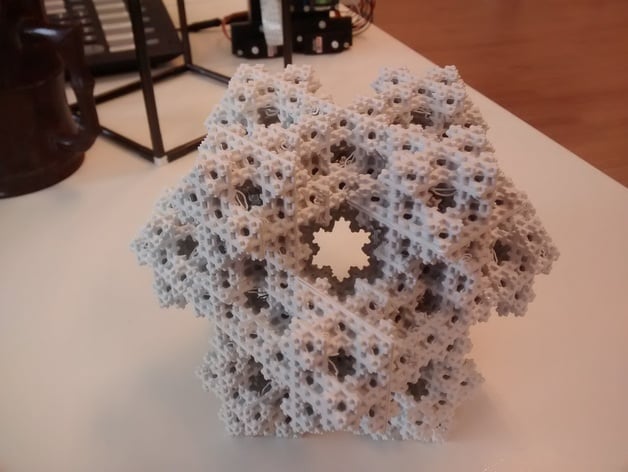 Parametric 3D koch snowflake
