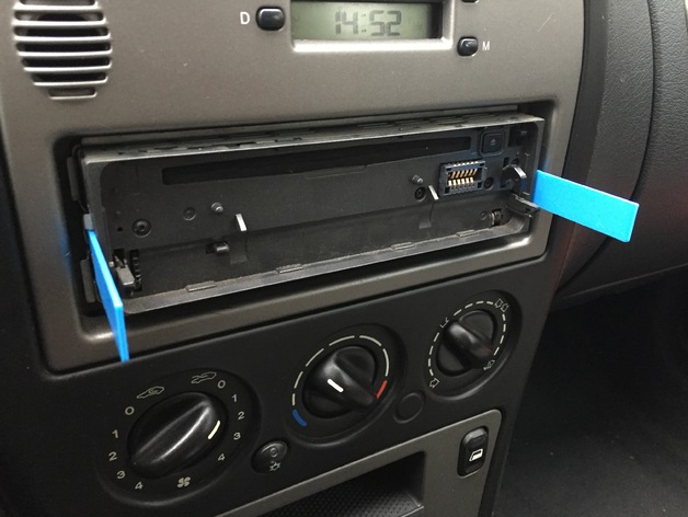 Car stereo removal tool