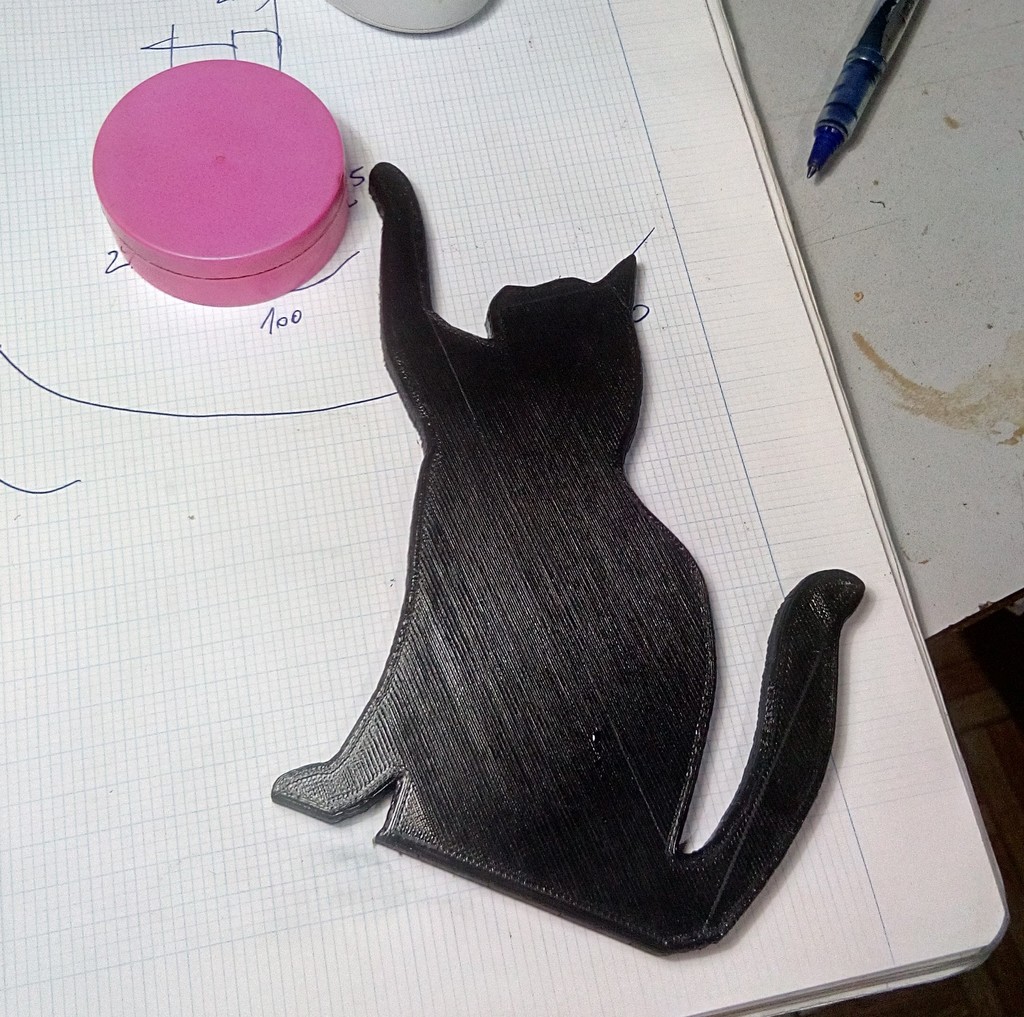 Cat silhouette for door frame