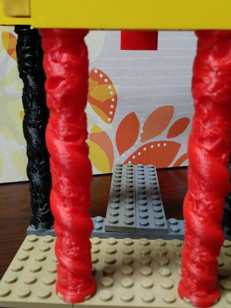 Lego Style Dragon Pillar