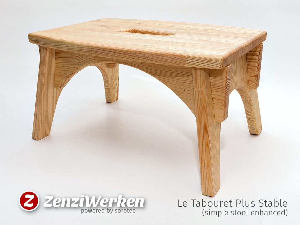 Le Tabouret Plus Stable (simple stool enhanced) cnc