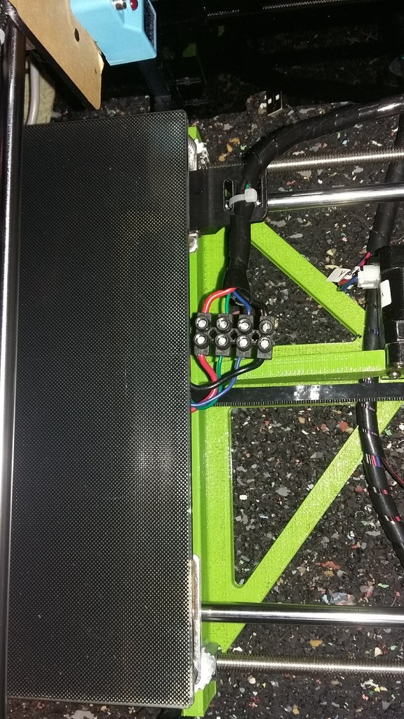 Anet A8 bed wiring bracket