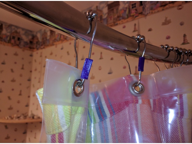 Shower Curtain Clip Retainer
