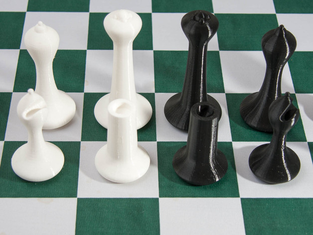 Chess Set Staunton Modern 1 By Axorion - Thingiverse