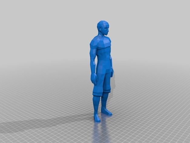 Low Poly Man Relaxed Pose