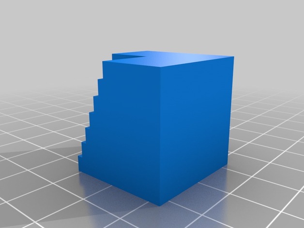 25mm Test Cube With Stairs