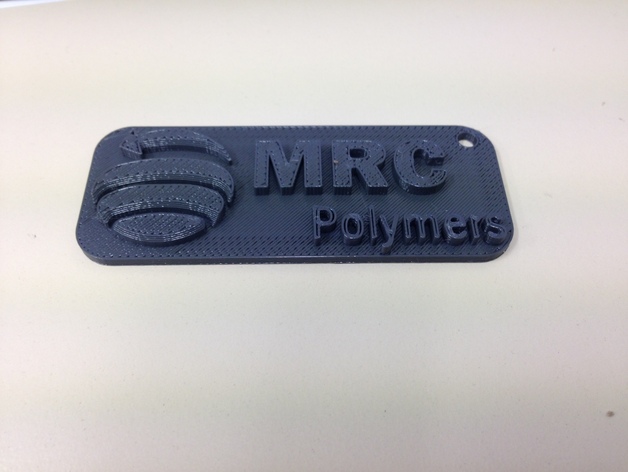 MRC Polymer 3D logo - recycled plastic