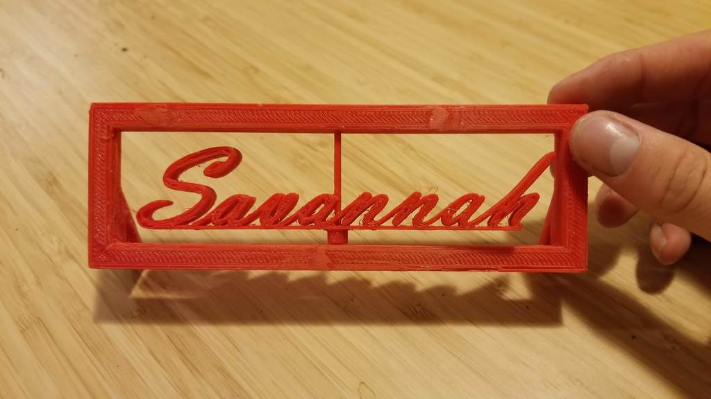 Spinning Desk Name Plate - Print in Place Customizable