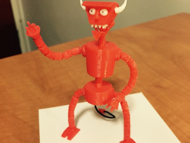 Articulated Robot Devil Figure from Futurama