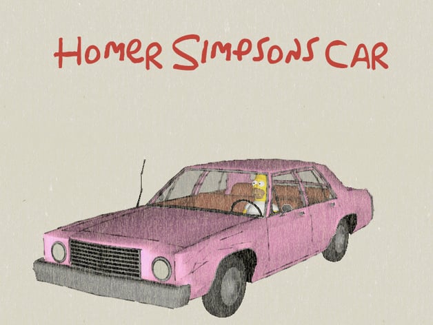 Homer Simpsons Car for #WeLoveCars collection by whatakuai
