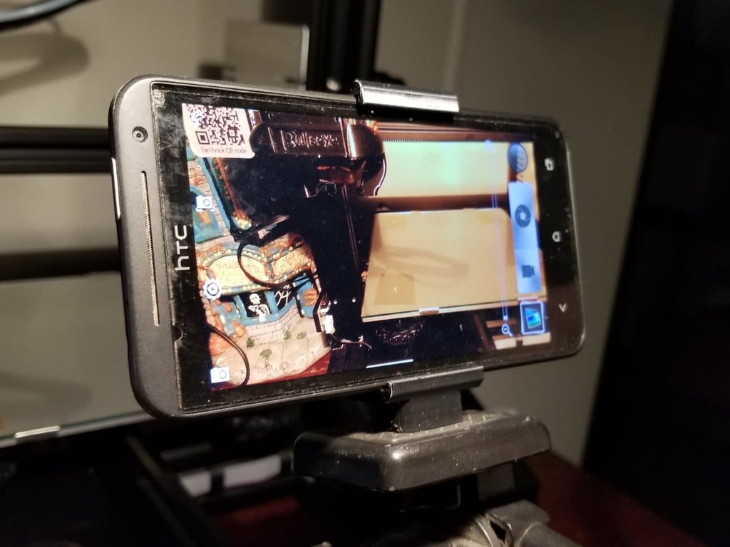 Print in place universal phone tripod mount