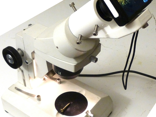 Microscope adapter for compact camera