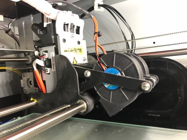 Double Fan Bracket for Da Vinci 1.0 3D printer