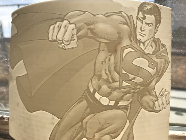 Superman Lithophane