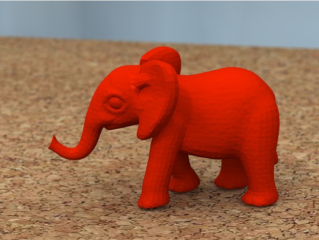3d printable elephant