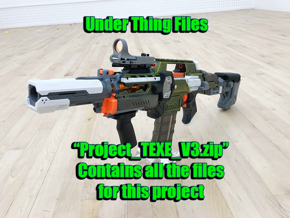 Nerf Arduino Select Fire Rapidstrike Project Files