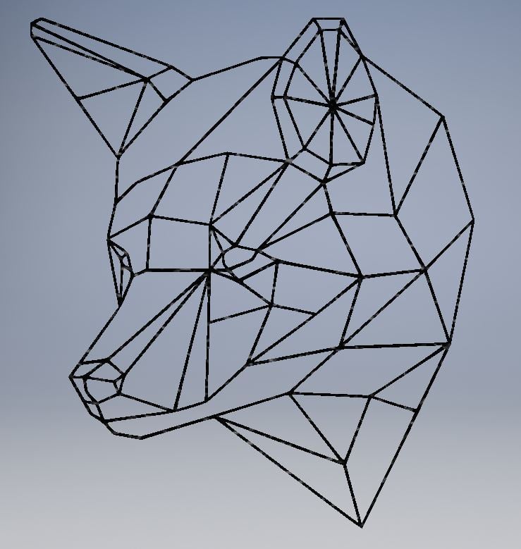 Geometric Wolf / Dog