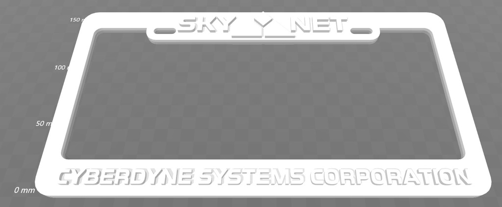 Skynet - Cyberdyne Systems Corporation, License Plate Frame, Terminator