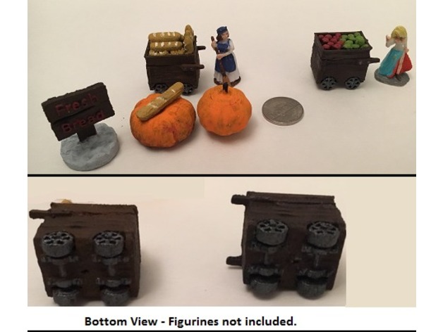 Image of Miniature Medieval Food Carts
