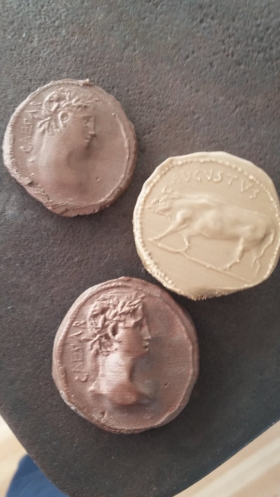 Replica of Augustus Caesar coin