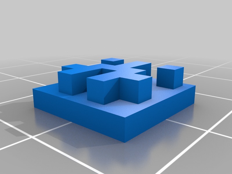 My Customized Github Avatar Identicon and pixel art  3D Model Generator Parametric