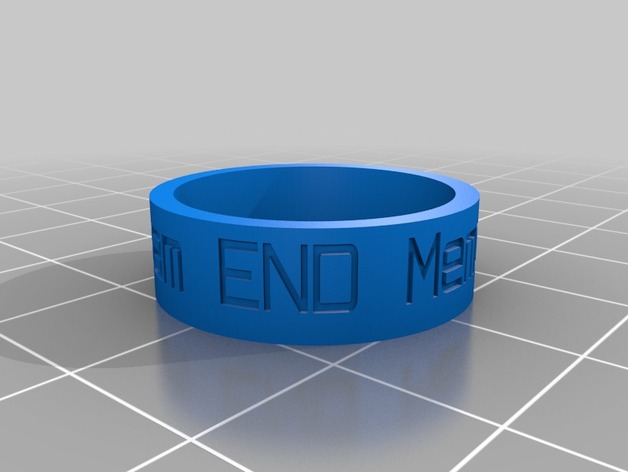 Personalized Team END Ring