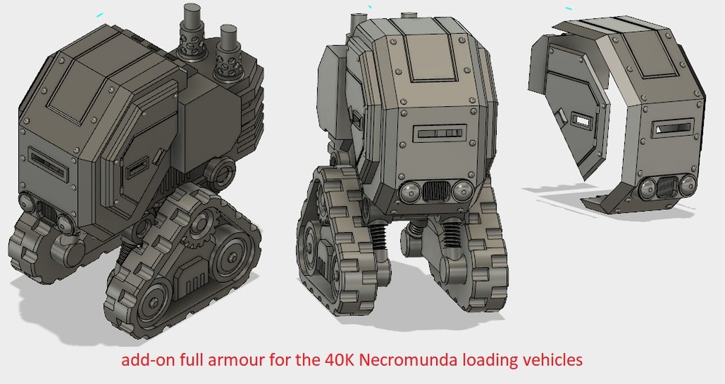add-on full arnour 40K Necromunda loading vehicles